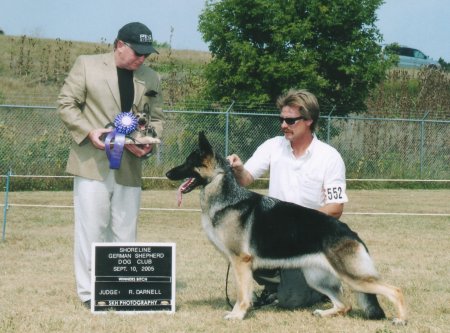 Winners Bitch at the 2005 GSDCW Show